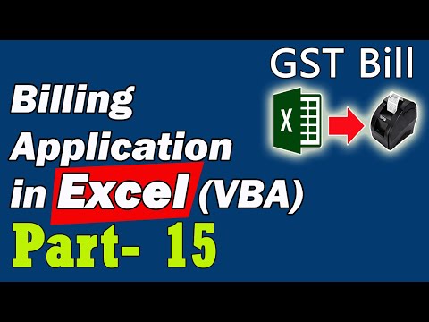 Billing Application in Excel VBA Part-15