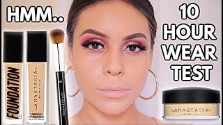 NEW ANASTASIA BEVERLY HILLS LUMINOUS FOUNDATION + POWDER! REVIEW + 10 HOUR WEAR TEST | JuicyJas