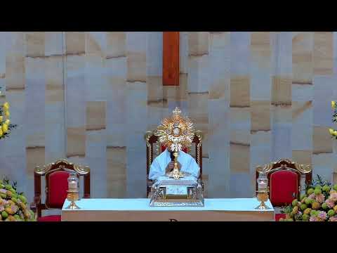 Participemos con fe en la Santa Misa y la Hora Santa, momento de oración y adoración.