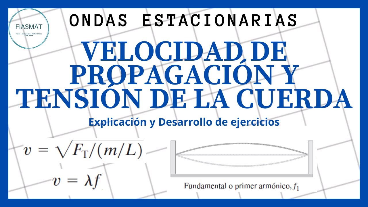 Ondas estacionarias: Velocidad de propagación y Tensión de la cuerda