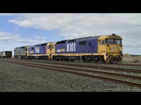 7732V Grain Train Refuels At Gheringhap - PoathTV Australian Railways
