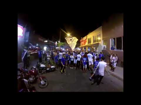 Caminhada do Penta e festa na Avenida Sanitária - Máfia Azul Norte de Minas 27/09/2017