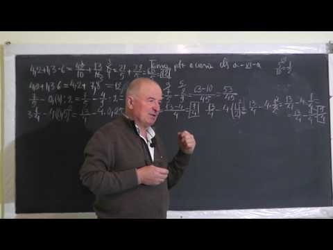 1/3 Lect 1312 Operatii in Q Transformarea Fractiilor zecimale in Fractii ordinare si invers Clasa 6