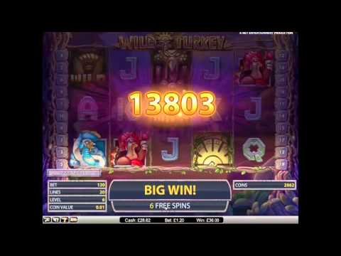 Wild Turkey Slot Super Big Win - NetEnt