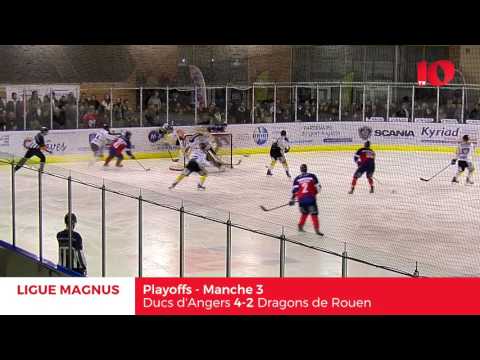 Les Ducs d'Angers prennent l'avantage sur les Dragons de Rouen (2-1)