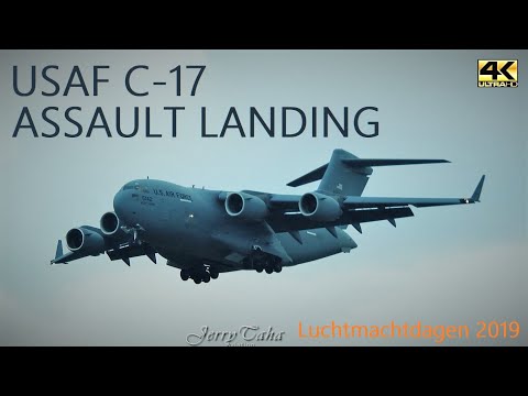 🔵 USAF C-17 ASSAULT LANDING - LUCHTMACHTDAGEN 2019
