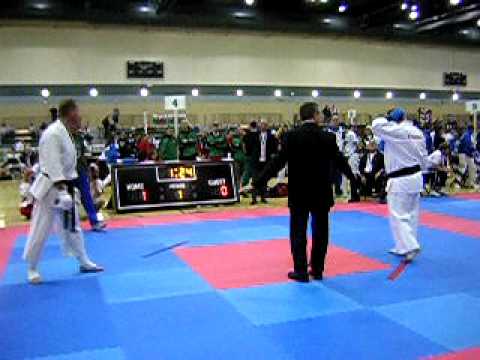 WKA WM 2008 Orlando - Weltmeister Michael Gosebruch im Kumite +90kg