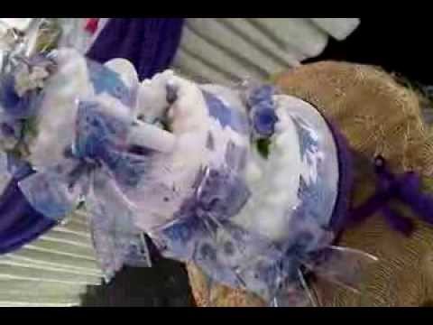 Purple white wedding cakes @ subang jaya