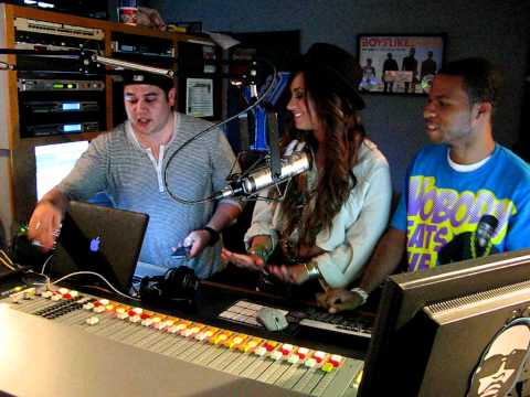 Demi Lovato Y100 Official Freestyle-Monster and Gucci Gucci with LOGIC MC in the studio