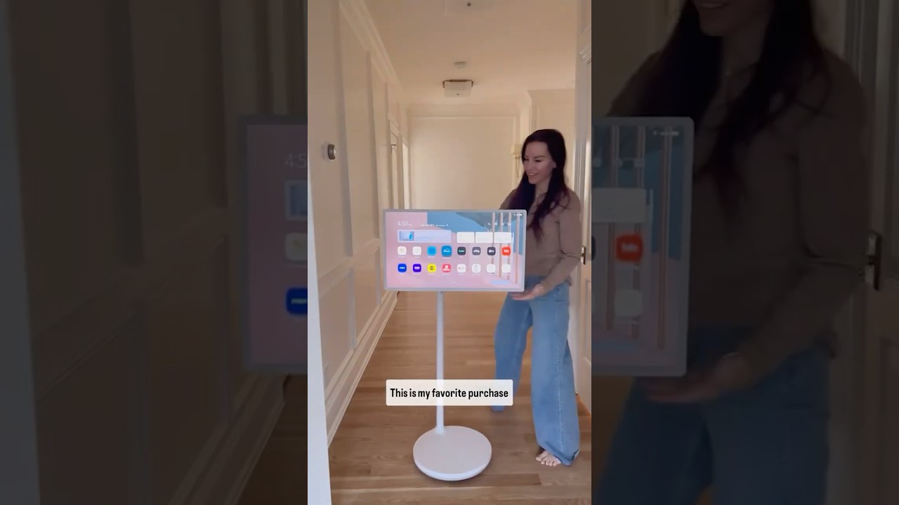Touchscreen and portable, what’s not to love about the LG StanbyMe? 📺 #amazonhome