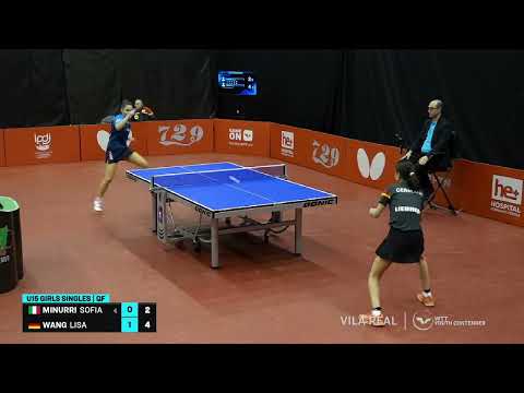 Lisa Wang (GER) vs Sofia Minurri (ITA) | U15 QF | 2023 WTT Youth Contender Vila Real