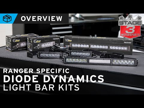 19-21 Ranger Diode Dynamics Stage Series LED Light Bar Kit Overview