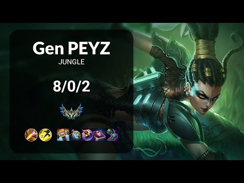 Gen Peyz Nidalee vs Lee Sin JUNGLE - KR CHALLENGER Patch 13.17