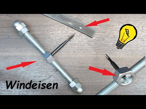 Windeisen günstig selber herstellen. Gewinde Werkzeug