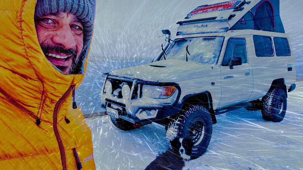 FIRST STORM in the NEW TROOPY! | Toyota Land Cruiser 78 Winter Survival