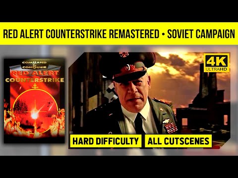 Red Alert Counterstrike Remastered 4K - Soviet Campaign - Hard Difficulty