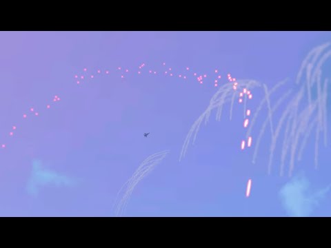 C-ram in action vs Russian fighter jet Mig-29 || military simulator Arma 3