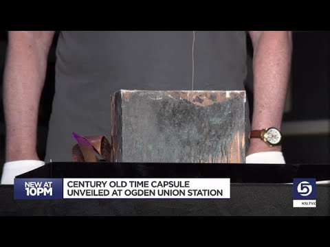 100-year-old time capsule pulled, unveiled from Union Station