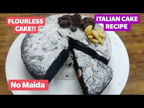 FLOURLESS CHOCOLATE ALMOND CAKE || TORTA CAPRESE || ITALIAN SPECIALITY || By manmits kitchen