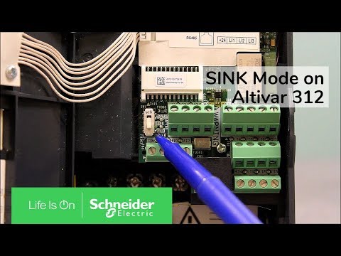 Video: How do the ATV31/ATV312 logic inputs work when the VFD is in SINK mode?