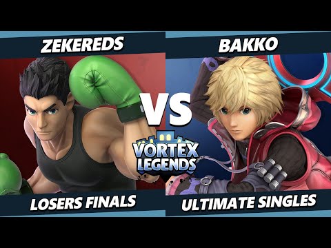 Vortex Legends 32 Losers Finals - ZekeReds (Little Mac) Vs. Bakko (Shulk) SSBU Ultimate Tournament
