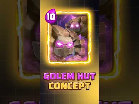 🔥 Golem Hut concept #clashroyale