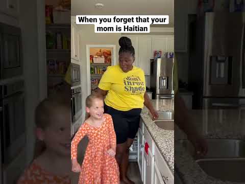 When You Forget That Your Mom Is Haitian! #haitian #transracialadoption #shorts