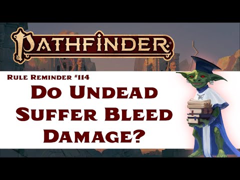 Persistent Bleed Damage Pathfinder 2e