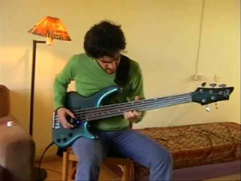 Fretless Bass intro with Ebow. 