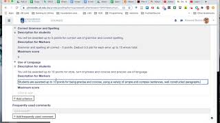 Moodle Advanced Grading - Marking Guides