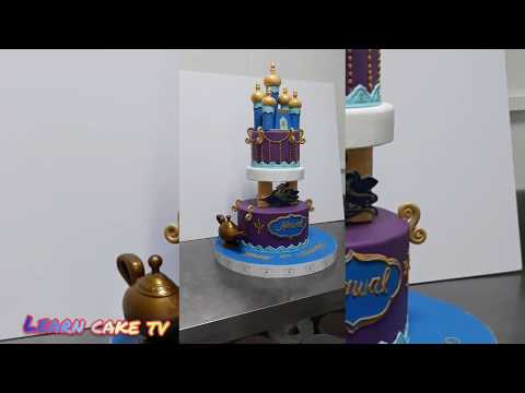 ALLADIN and JASMIN cake idea-LEaRN CAKE TV/vlog#31