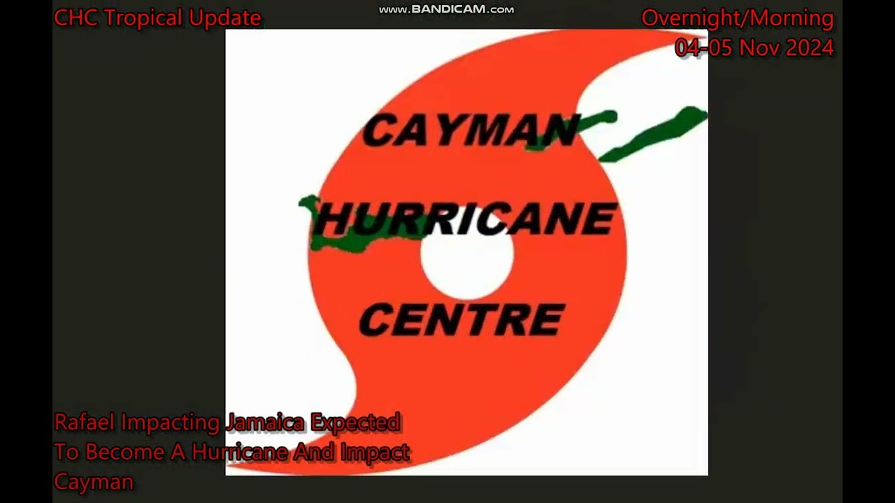 Rafael Impacting Jamaica expected to become a Hurricane and to impact the Cayman Islands