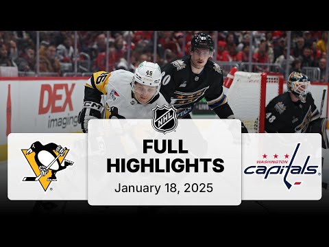 NHL Highlights | Penguins vs. Capitals - January 18, 2025