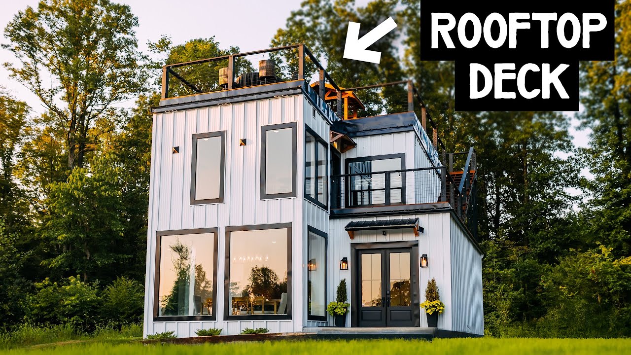 *BRAND NEW* Cabin w/ Rooftop Deck! POV Tour!
