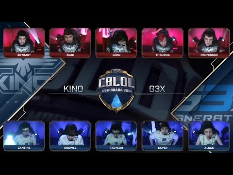 CBLoL 2016 - S2 D2 - G3x x Kino (Jogo 2 Resumido)