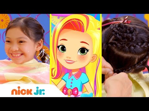 How to Make a Star Braid 🌟 Style Files Hair Tutorial | Sunny Day | Nick Jr.