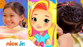 How to Make a Star Braid 🌟 Style Files Hair Tutorial | Sunny Day | Nick Jr.