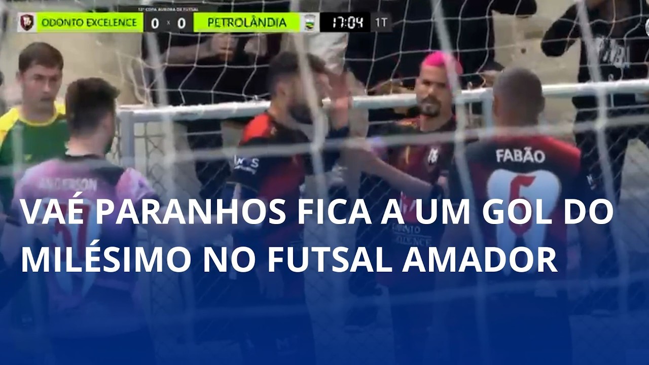 Vaé Paranhos fica a um gol do milésimo no futsal amador