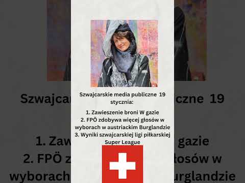 Szwajcarskie media publiczne 19 stycznia