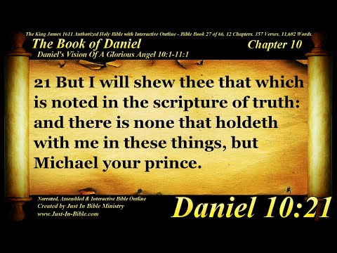 Bible Book #27 - Daniel Chapter 10 - The Holy Bible KJV Read Along Audio/Video/Text
