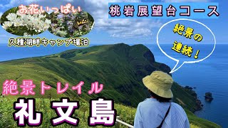 【礼文島トレイル】桃岩展望台コースを歩きました！絶景の連続＆お花がいっぱい♪ 夢のようなトレイルです♪