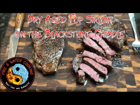 Dry Aged Top Sirloin Cooked Sous Vide Seared on the...