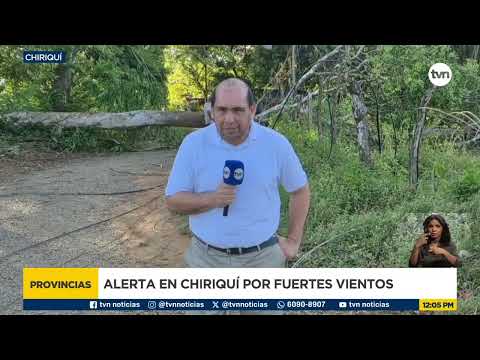 Fuertes vientos en Chiriquí causan daños en techos y tendido eléctrico