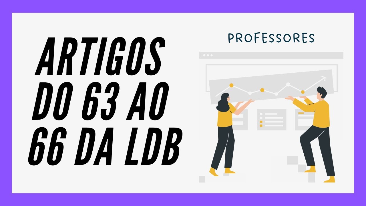 CURSOS DE FORMAÇÃO DE PROFESSORES - LDB Art. 63, 64, 65 e 66 [ATUALIZADOS]
