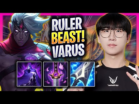 RULER IS A BEAST WITH VARUS! - GEN Ruler Plays Varus ADC vs Ezreal! | Season 2025