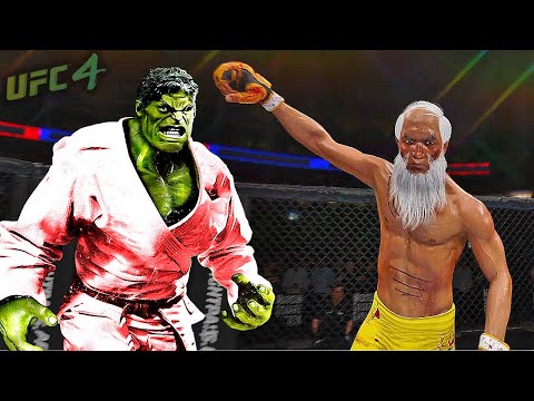 UFC4 | Old Bruce Lee vs. Karate Master Hulk (EA sports UFC 4)