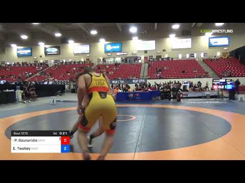 2018 Marine Corps US Open/Senior Men's Greco-Roman 97 Con 4 - Pete Gounaridis (Army) Vs. Eric Twoh