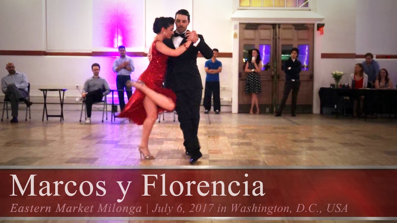 Marcos Pereira y Florencia Borgnia (3/3) - Paciencia @ DC Eastern Market Milonga 2017.07.06