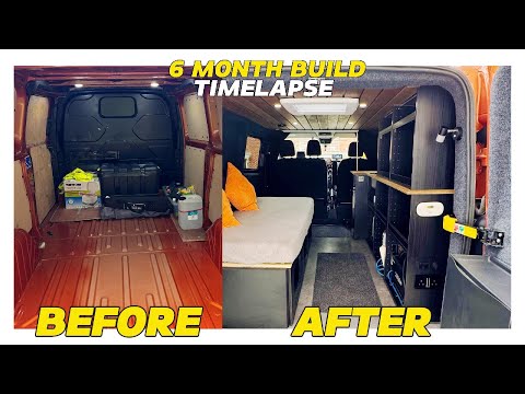DIY Camper Van Conversion | Full Build Timelapse | Ford Transit Custom 