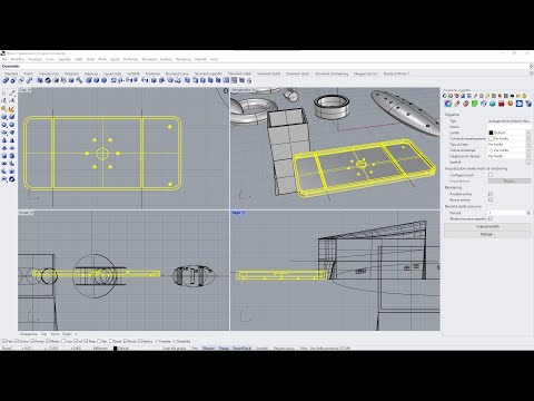 Videocorso RHINO 7 - 11 - Solidi, Booleani, Tubolari, Solidi, Spessori, Nervature, Tagli, Fori